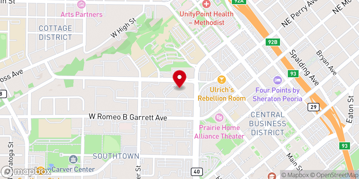 Map showing location of Sam J Stone B Nai B Rith Covenant House of Peoria Inc II