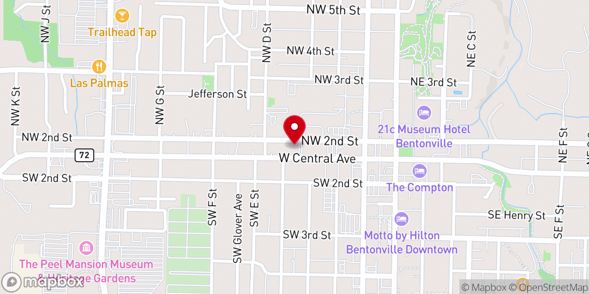 Map showing location of Christ the King Lutheran Church