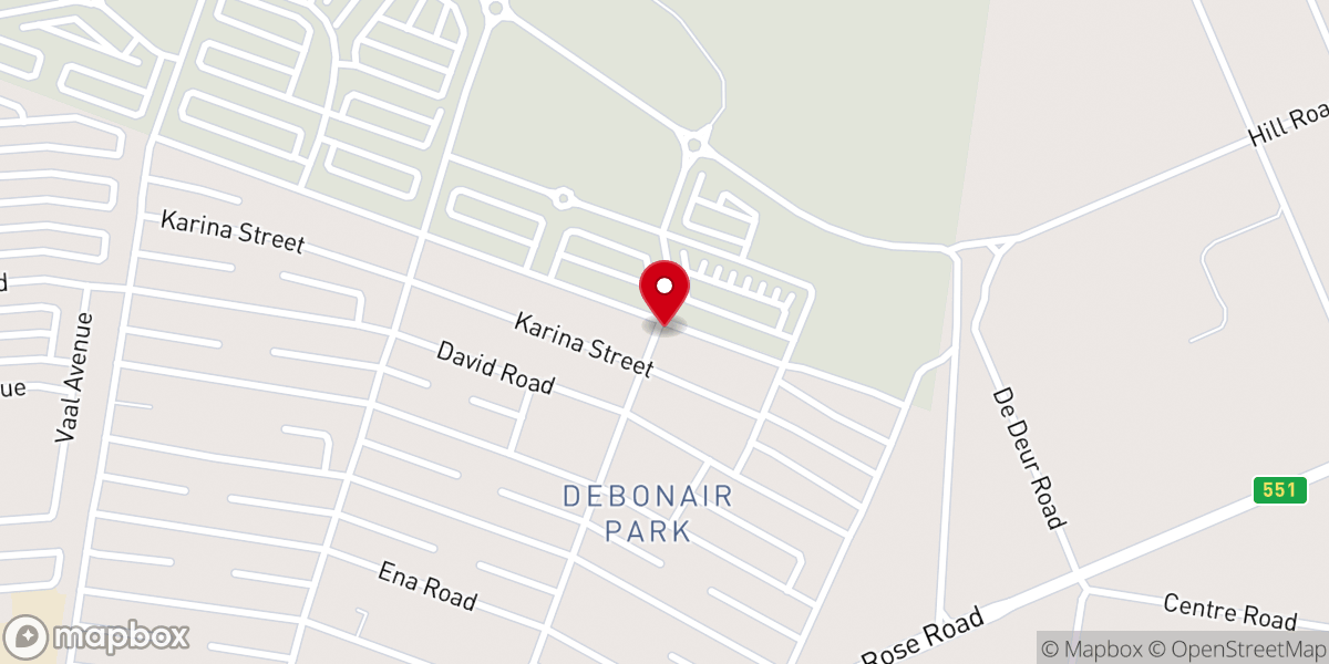 Map showing location of Full Gospel Apostolic Faith Misson Church Of Southern Africa