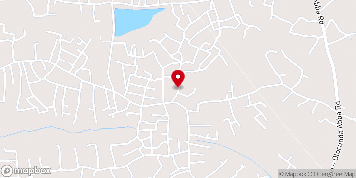 Map showing location of Living Faith Church, Eniosa a.k.a Winners Chapel