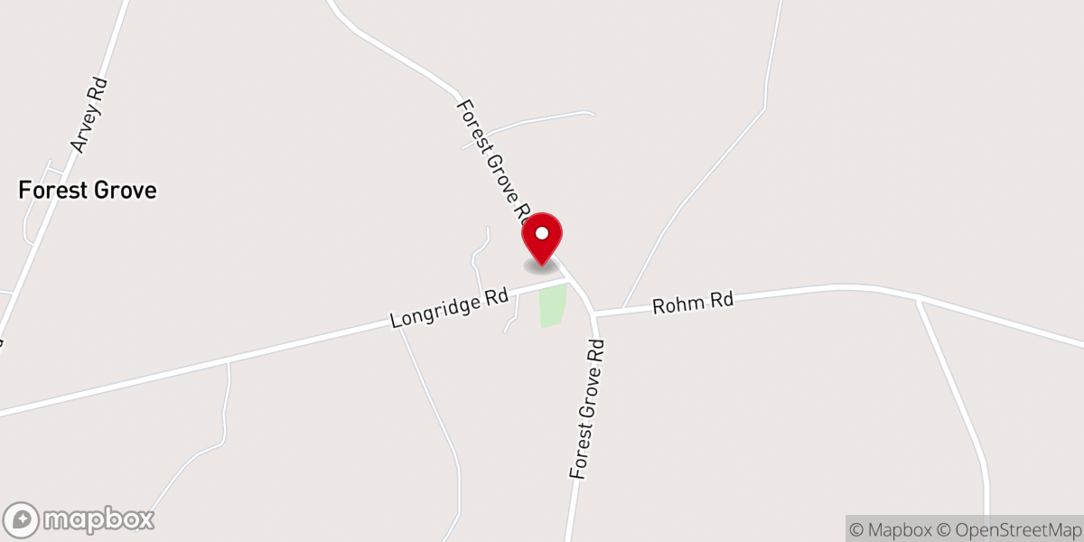 Map showing location of Forest Grove-Salisbury Old School Baptist Church