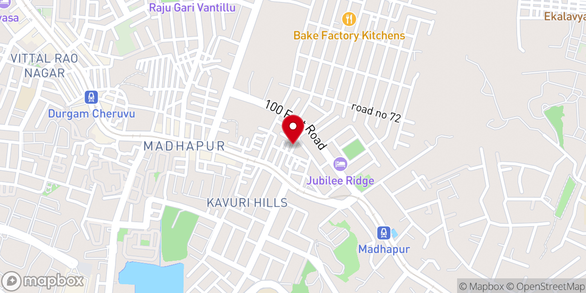 Map showing location of Penuel Prayer House Madhapur