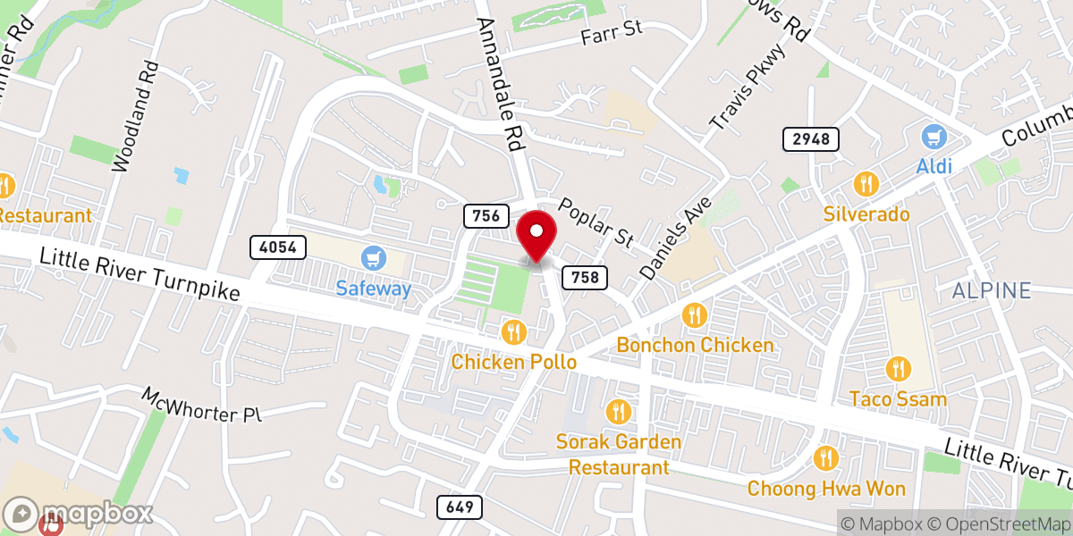 Map showing location of ANNANDALE BOYS & GIRLS CLUB