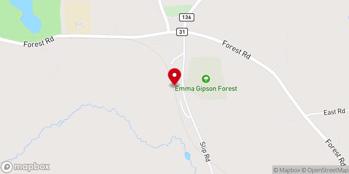 Map showing location of Greenfield Congregational Covenant Church