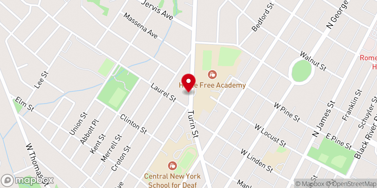Map showing location of Orichas Church