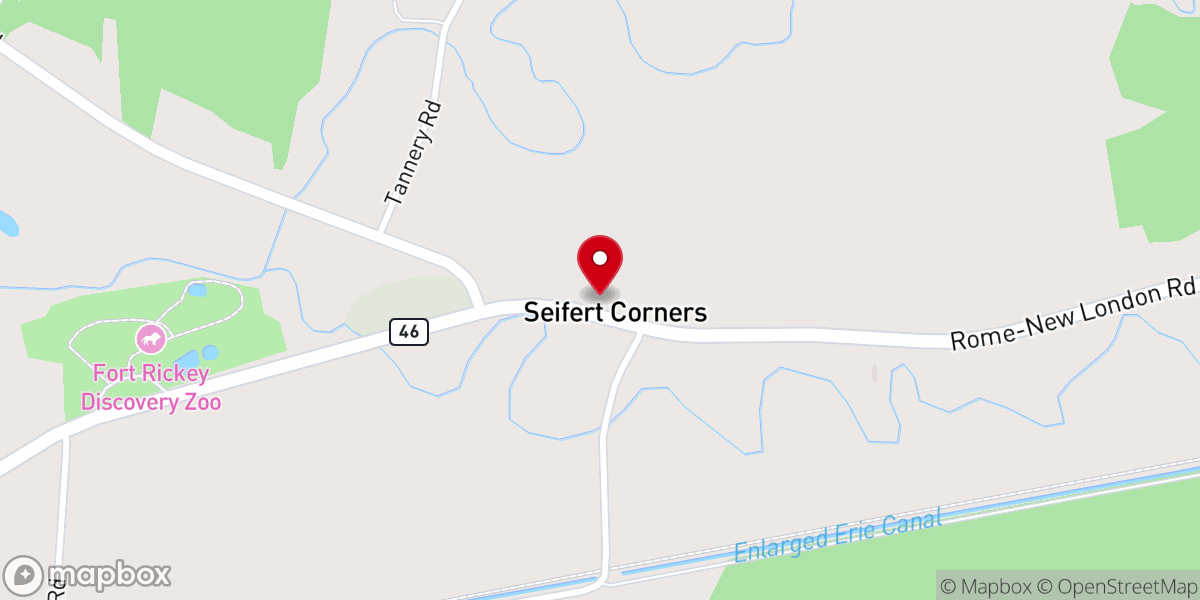 Map showing location of Evangelical Wesleyan Church