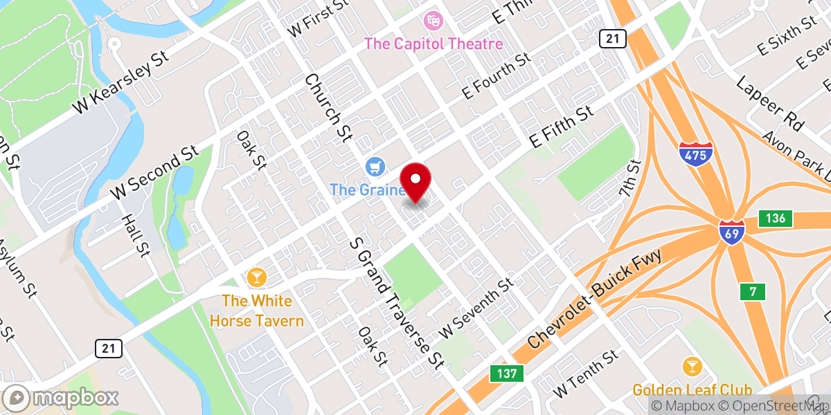 Map showing location of Christ United Methodist Church