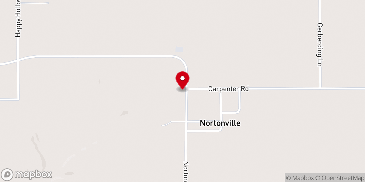 Map showing location of Youngblood Church