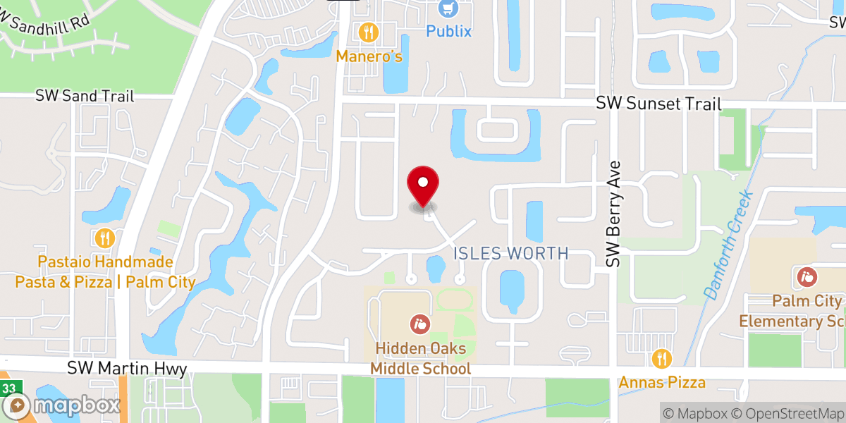 Map showing location of The Bridge Christian Outreach Inc