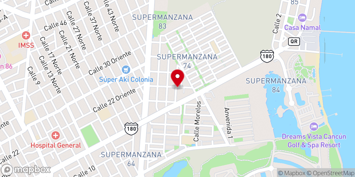 Map showing location of Iglesia Bautista Antioquía Ar
