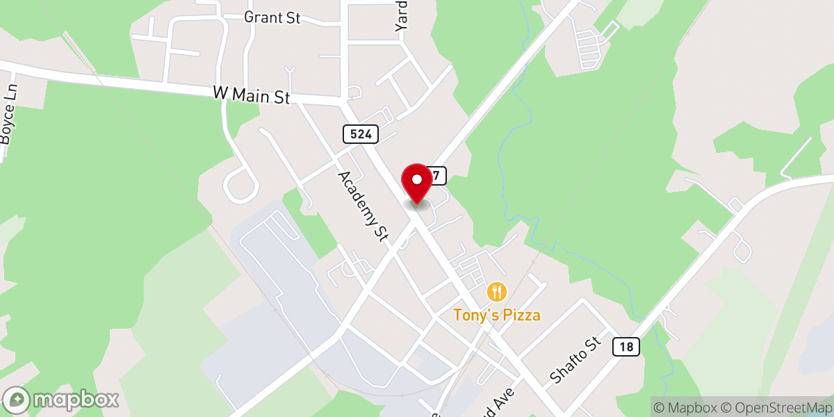 Map showing location of Joshua House