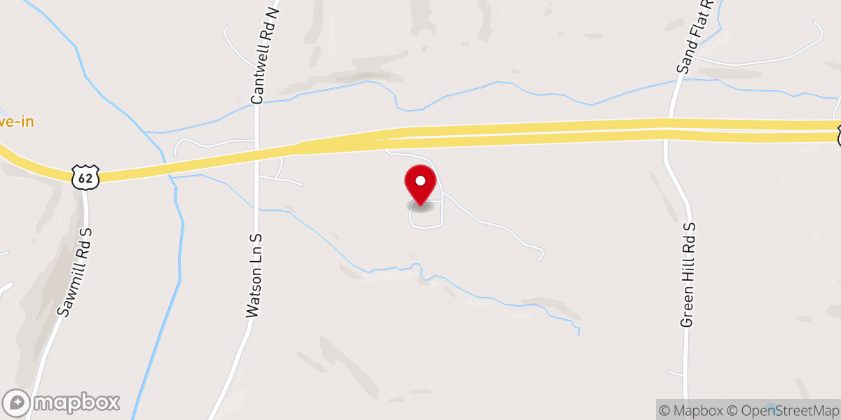 Map showing location of Alpena Baptist Church
