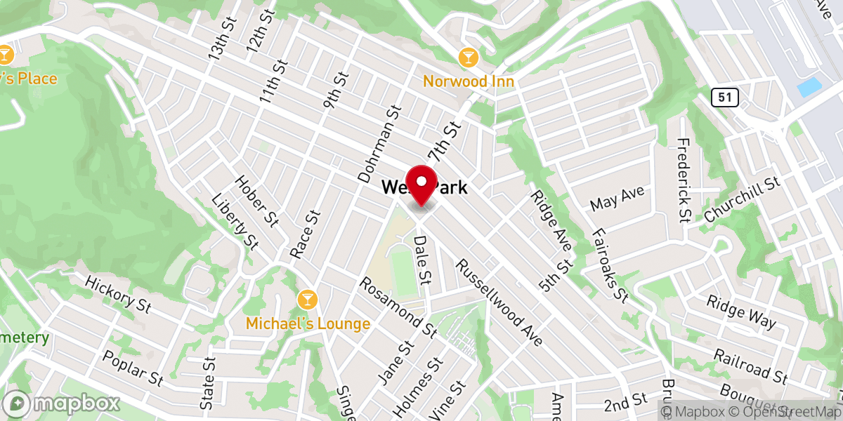 Map showing location of Faithbridge Community Church