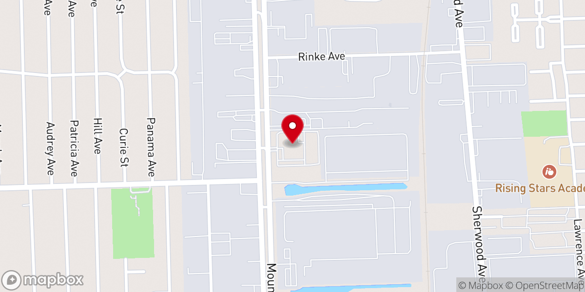 Map showing location of The Salvation Army Warren Corps Community Center