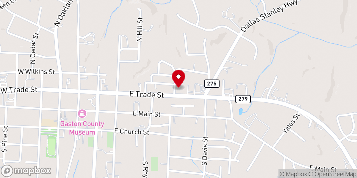 Map showing location of Emmanuel Church