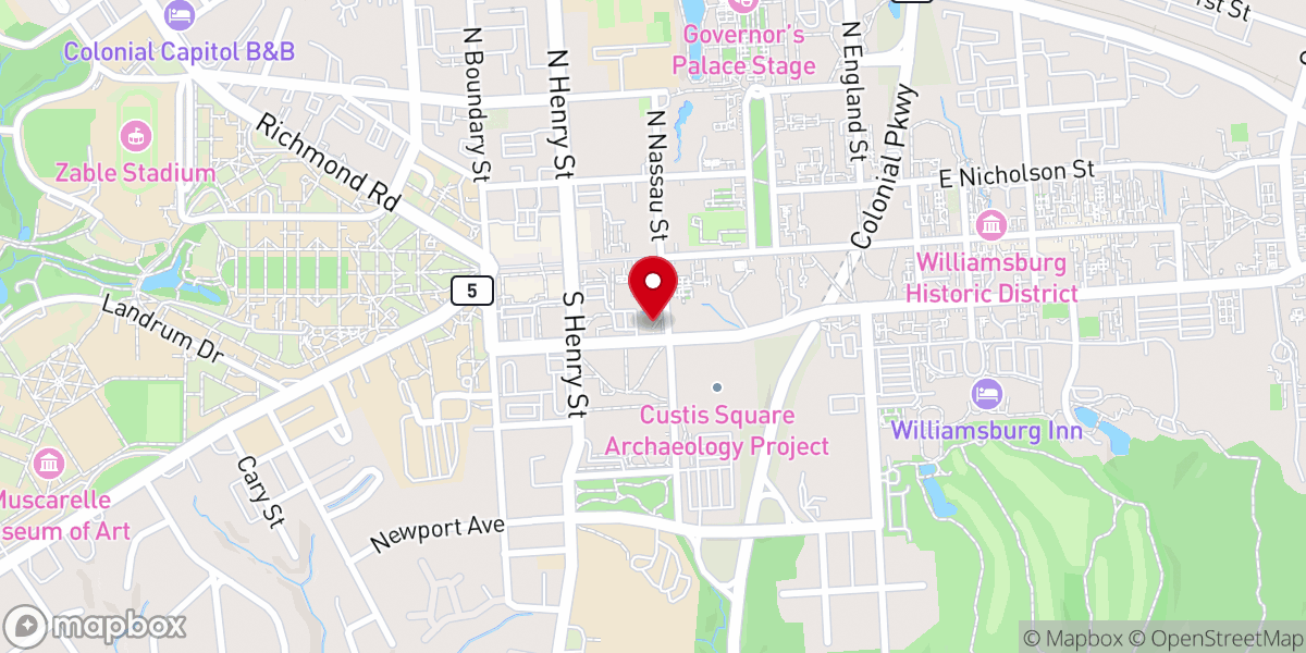 Map showing location of The Historic First Baptist Church