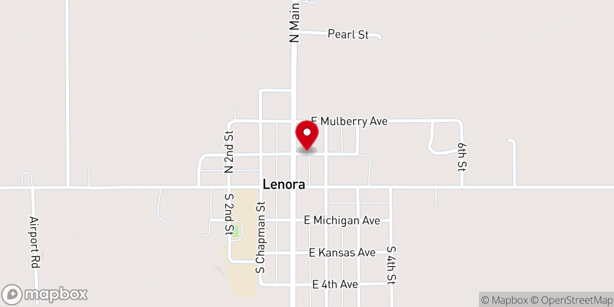 Map showing location of United Parish of Lenora
