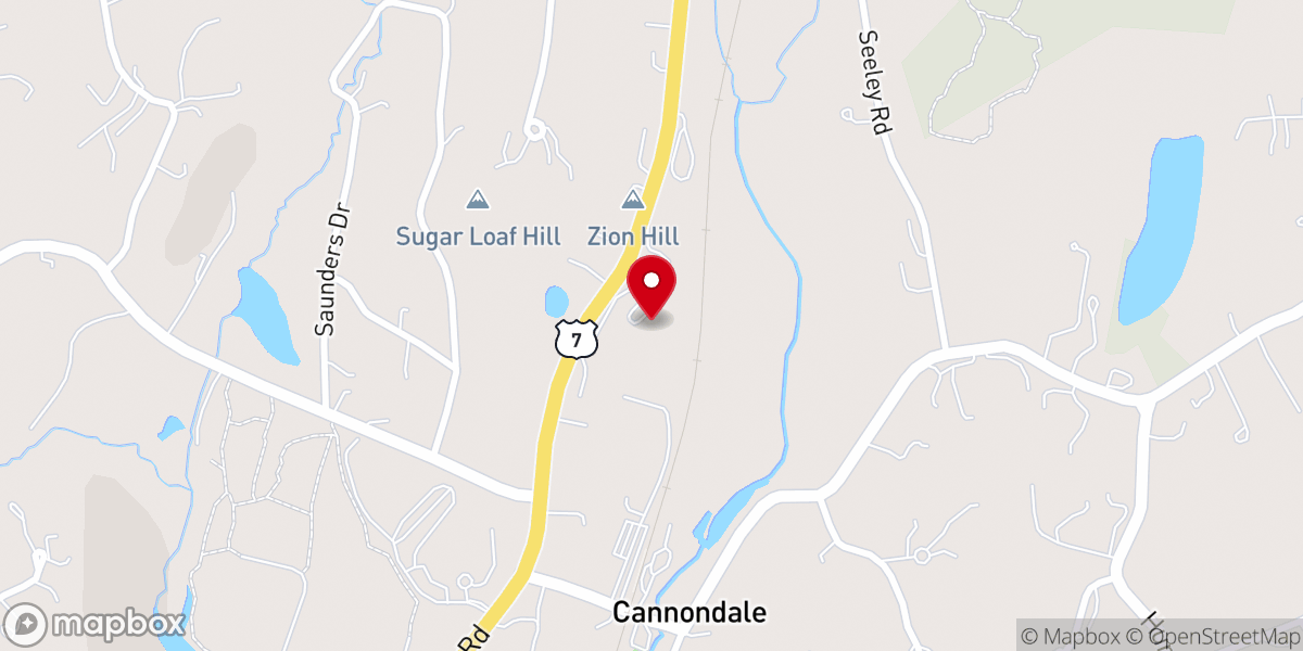 Map showing location of Zion's Hill United Methodist