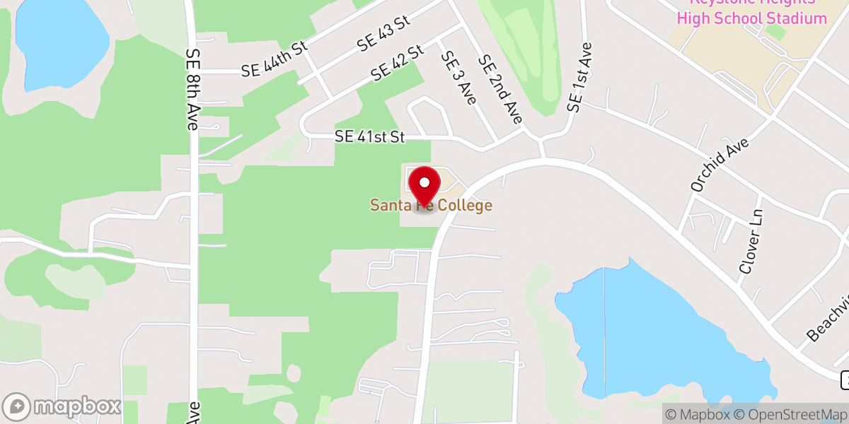Map showing location of Keystone Presbyterian Church