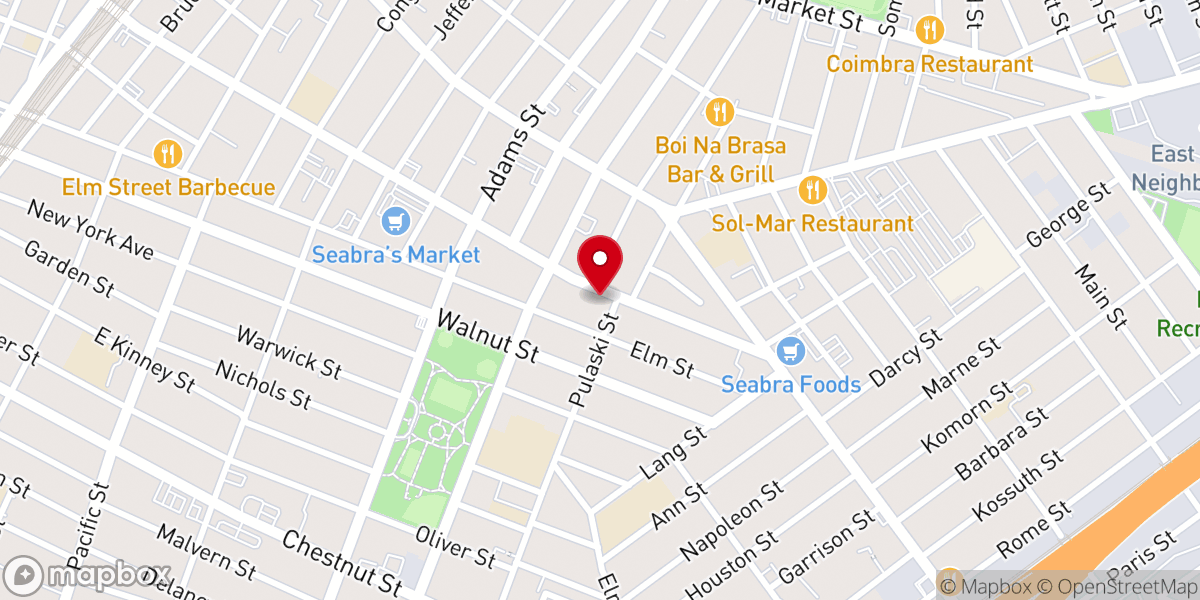 Map showing location of Vine Church- Newark