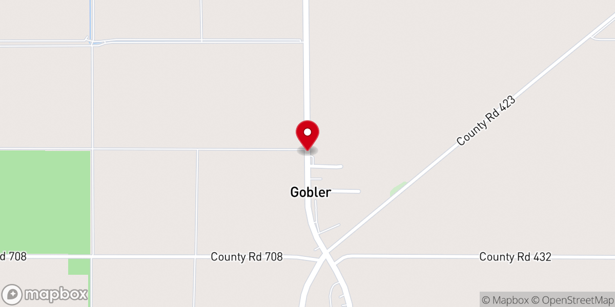 Map showing location of United Baptist curch