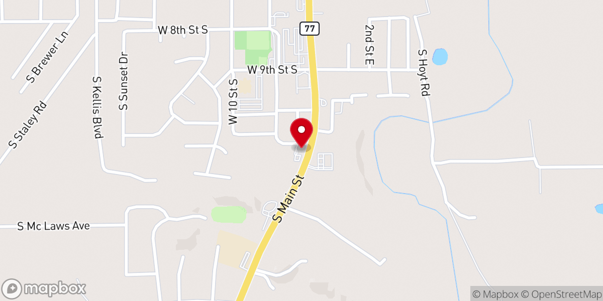 Map showing location of Desert Pines Baptist Association
