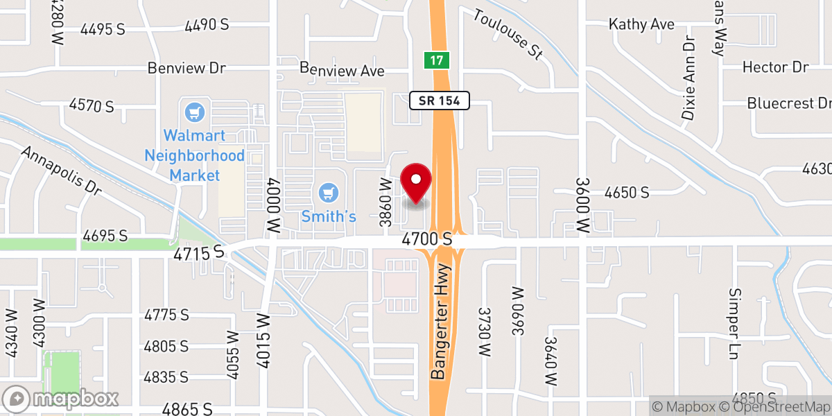Map showing location of Valley Christian School