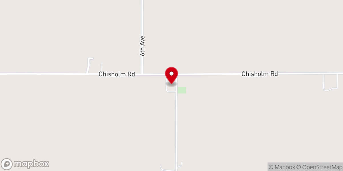 Map showing location of Zion Mennonite Church