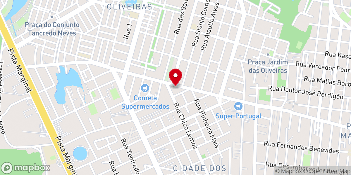 Map showing location of Assembleia De Deus No Brasil