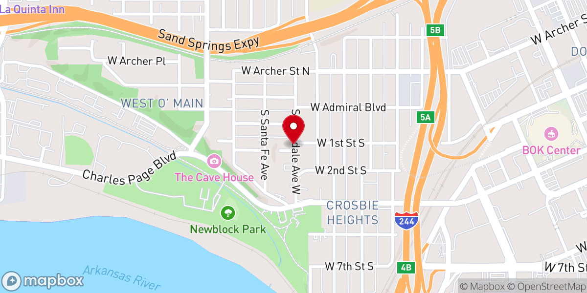 Map showing location of Living Hope Baptist Church