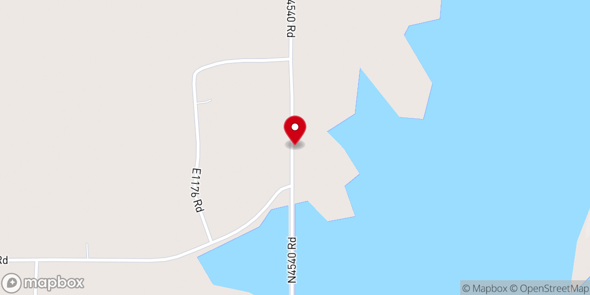 Map showing location of Rock Ford Church