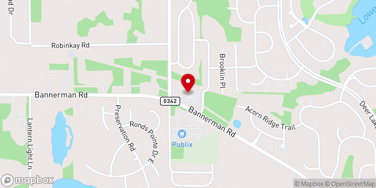 Map showing location of North Point Christian Church