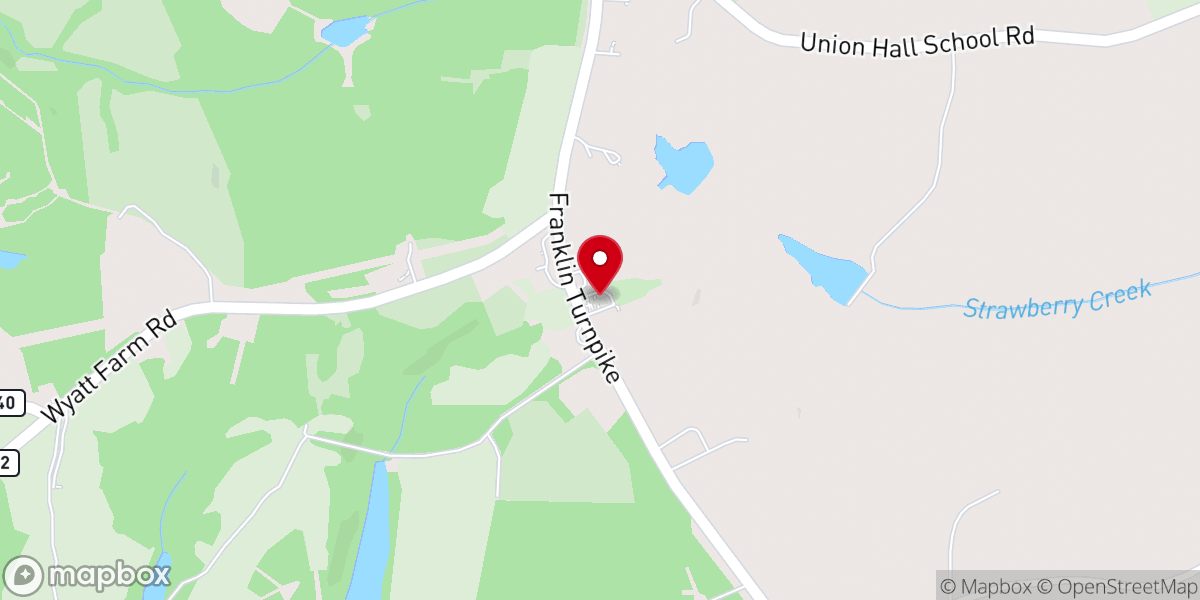 Map showing location of Swansonville United Methodist
