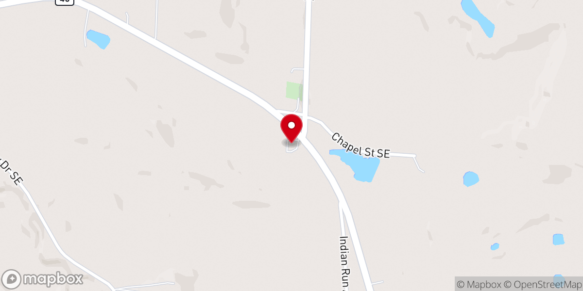 Map showing location of Centenary Chapel