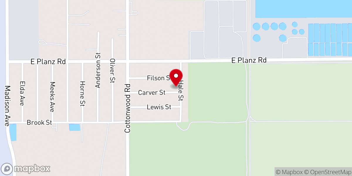 Map showing location of Glorious Holy Church