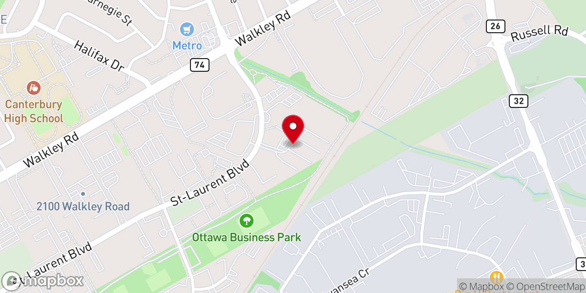 Map showing location of Christ's Chapel Bible Church