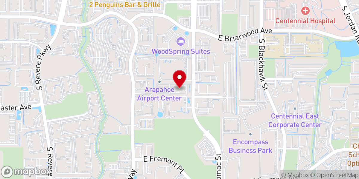 Map showing location of MCGI Colorado, USA