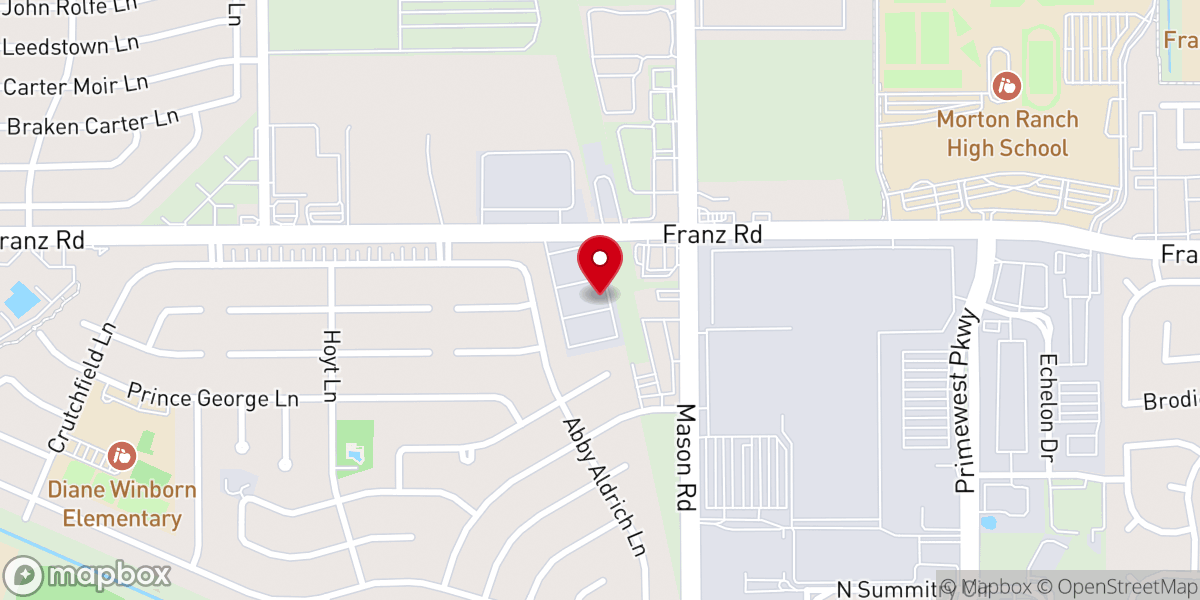 Map showing location of Iglesia Adventista Del Septimo Dia Katy Regional Hispana