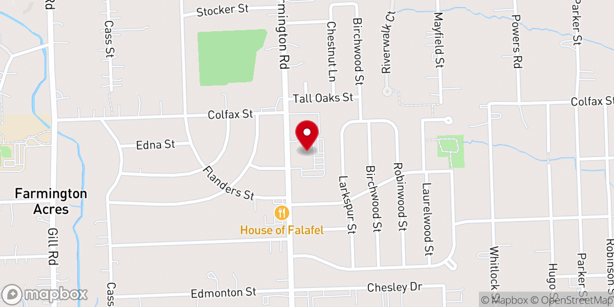 Map showing location of St Gerald Church
