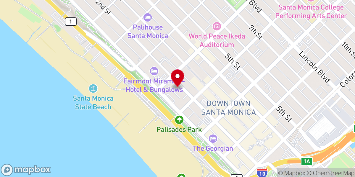 Map showing location of First Presbyterian Church