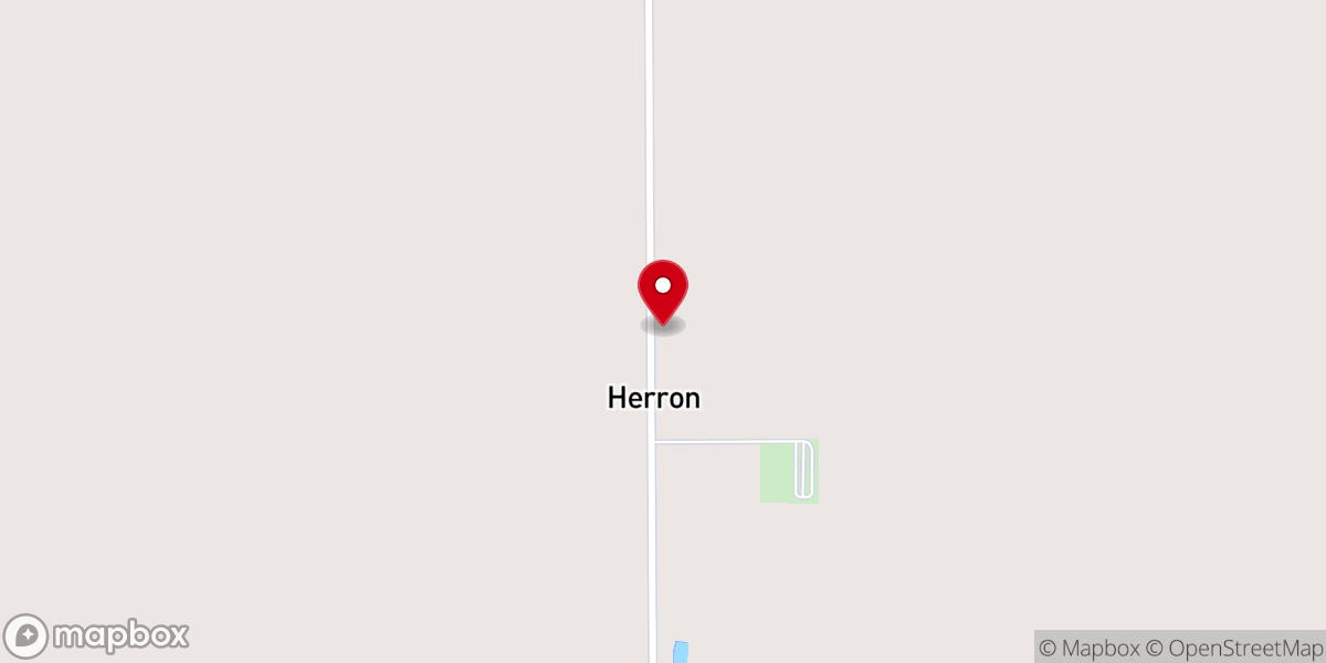 Map showing location of Saint Rose of Lima Catholic Church, Herron