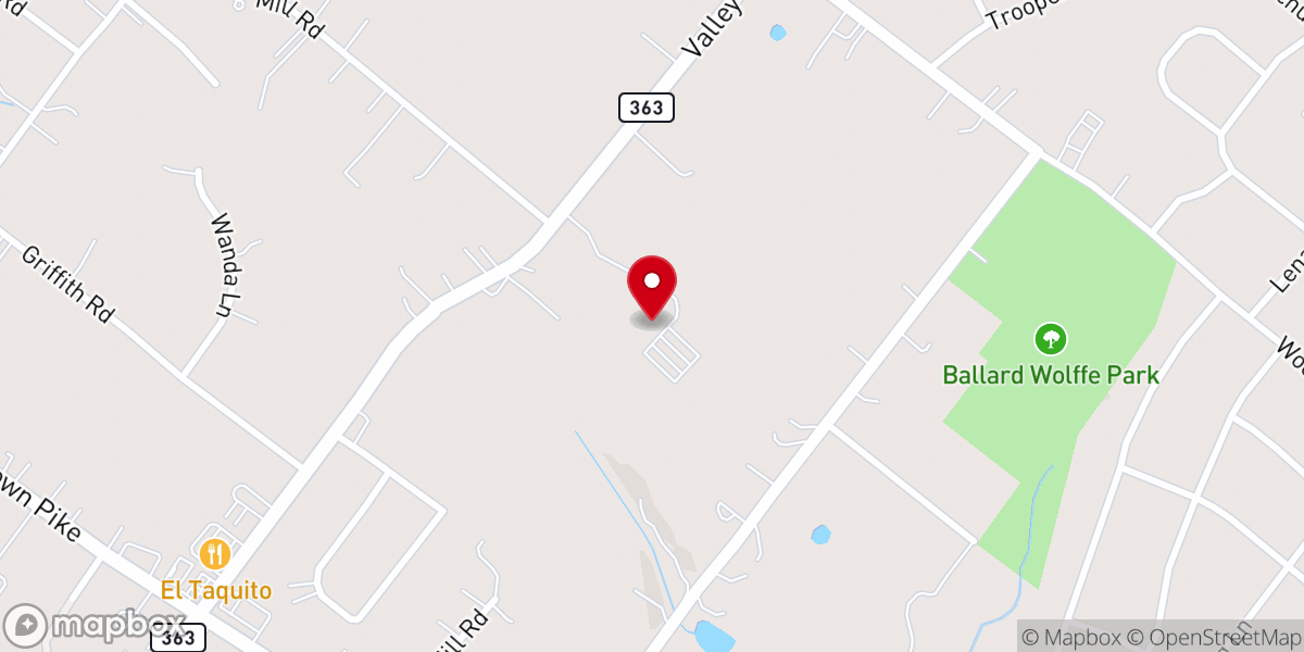 Map showing location of Church of the Trinity Evangelical Lutheran