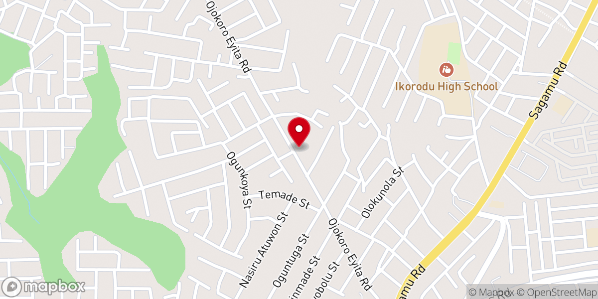 Map showing location of The Redeem Christian Church Of God