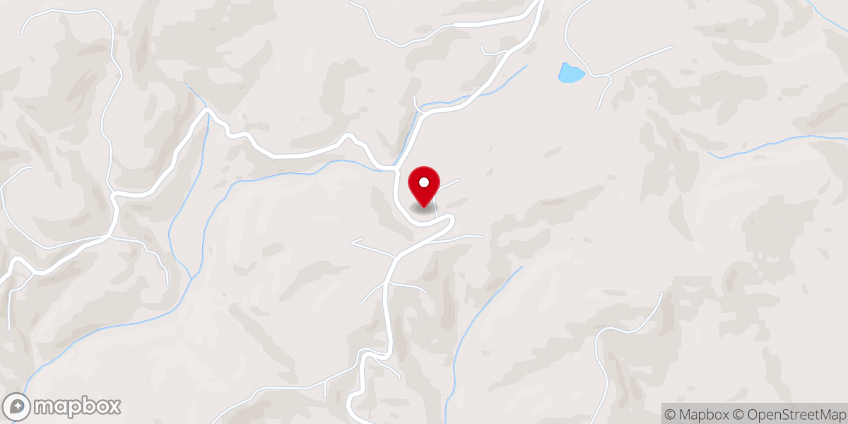 Map showing location of Pine Forest Church