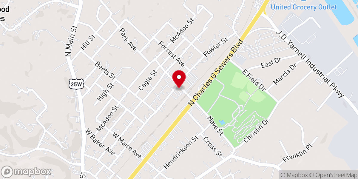 Map showing location of Condon Fellowship Center