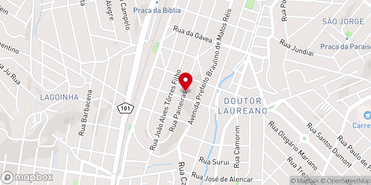 Map showing location of Igreja Pentecostal Nova Alianca,congregacao