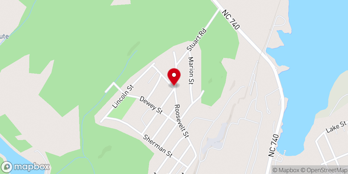 Map showing location of St. Luke Holiness Church