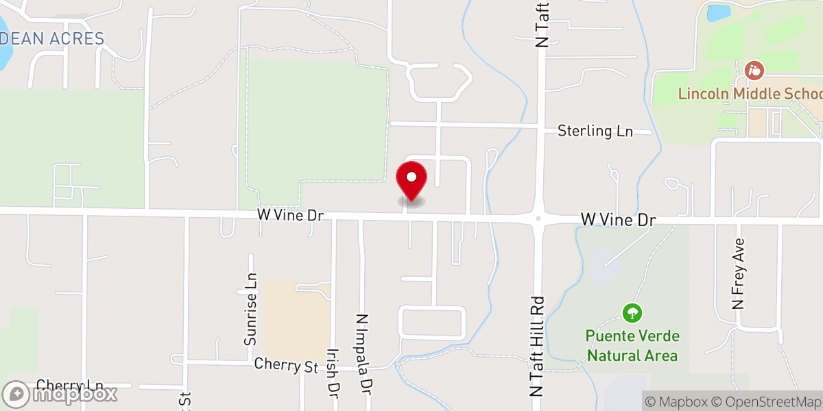 Map showing location of Sojourn Mennonite Church