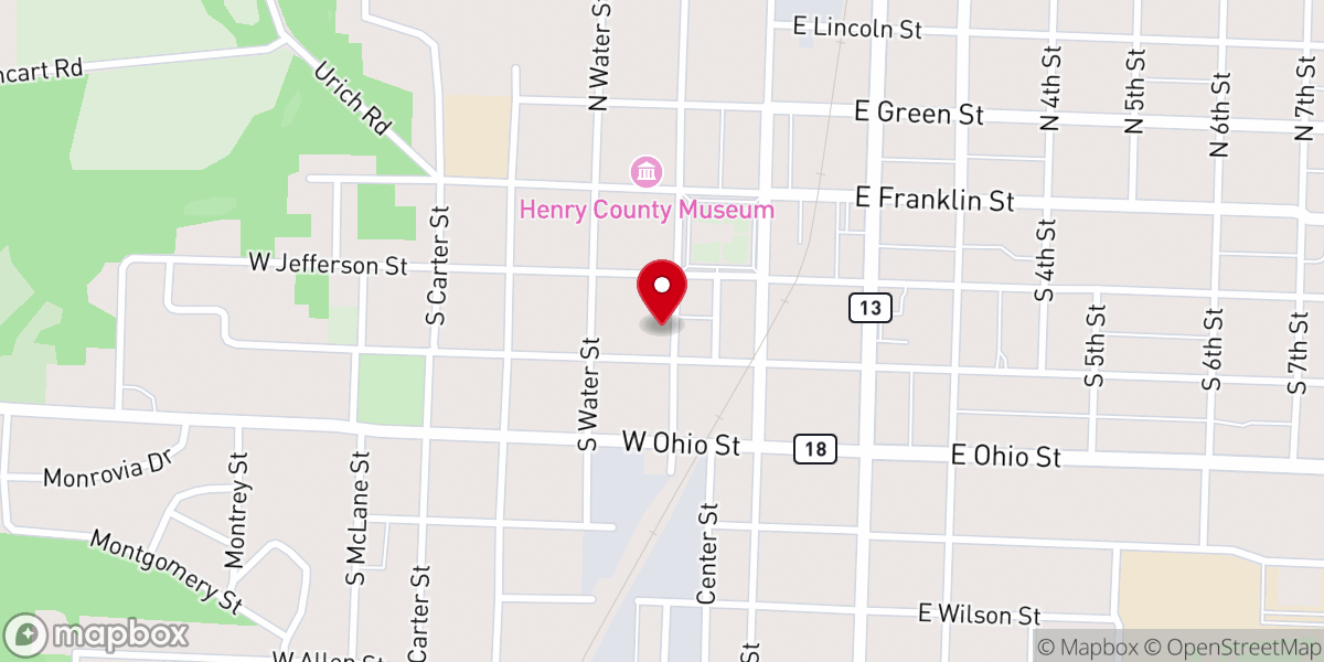 Map showing location of Avon Lee