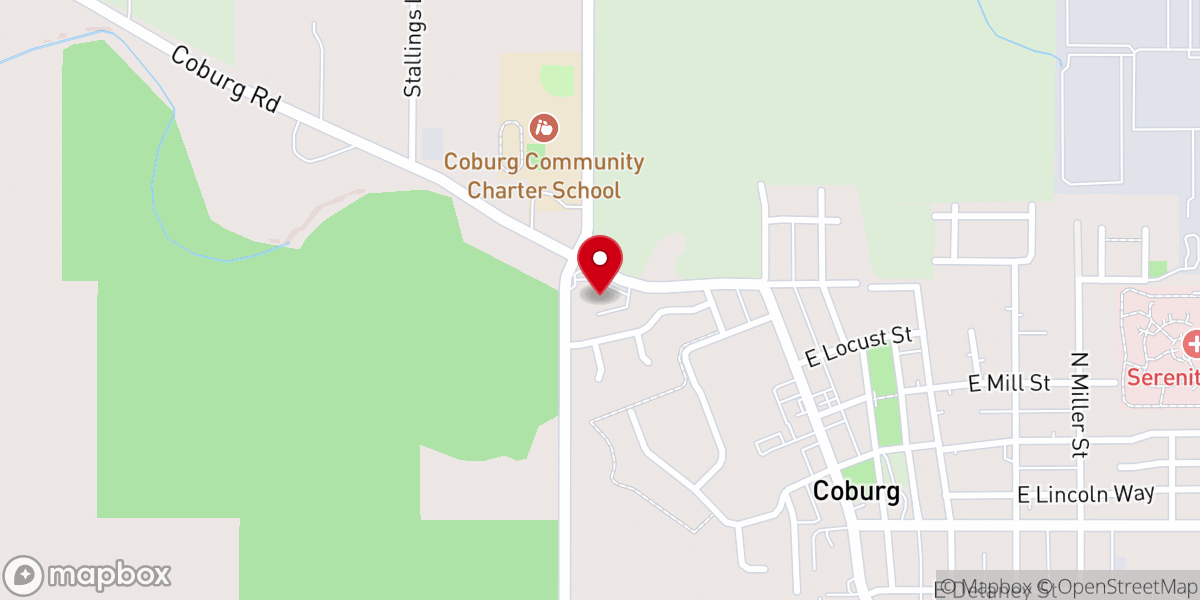 Map showing location of Countryside Christian Fellowship